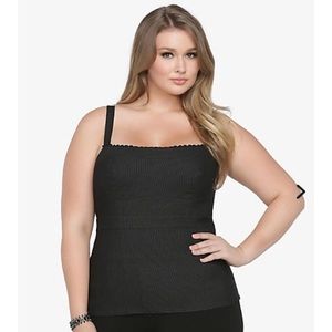 Pinstripe Babydoll Top NWT